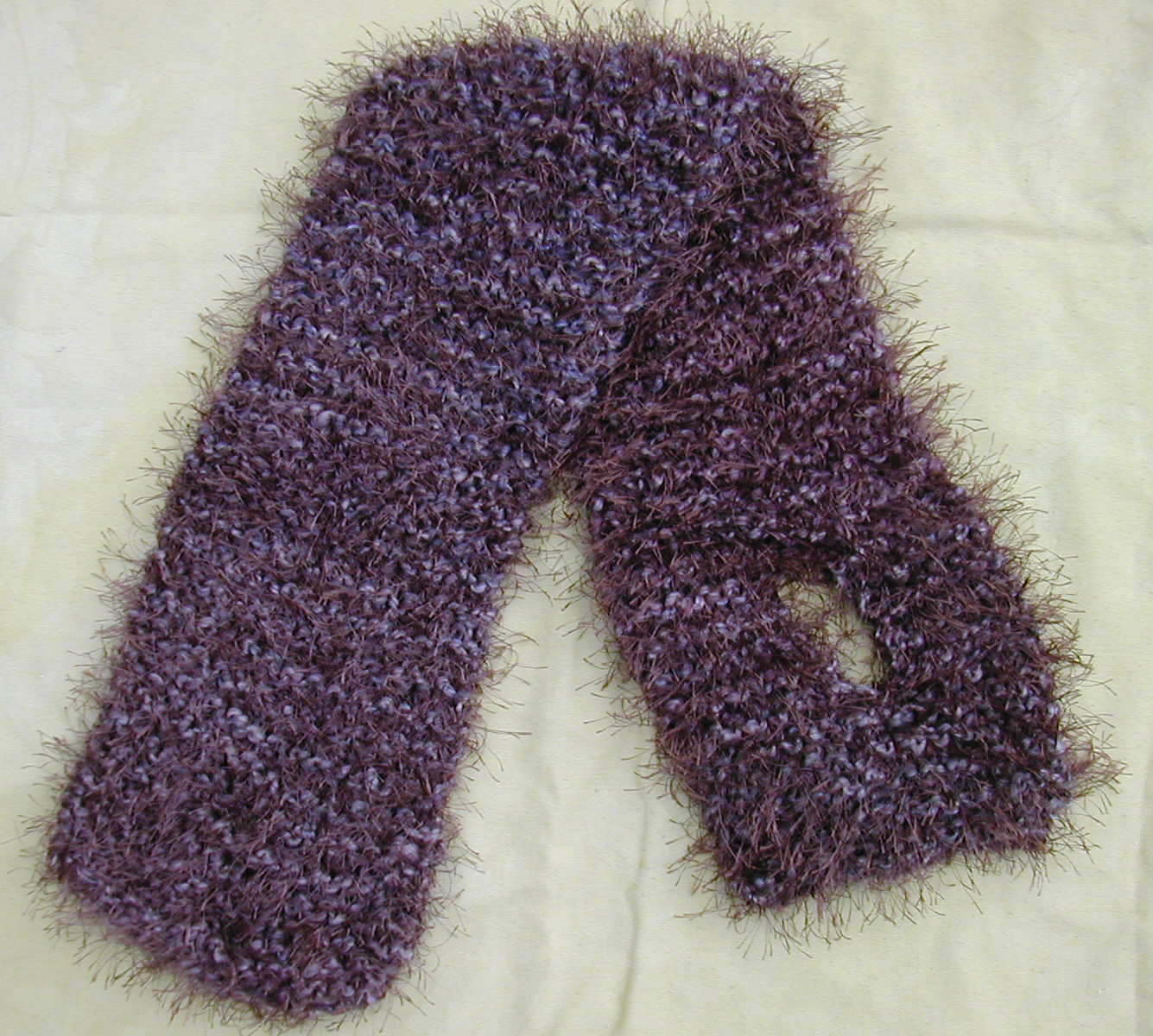 Purple with Silver and Black Fur